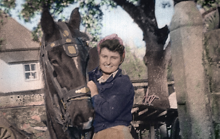 Land Girl - Colour Photo