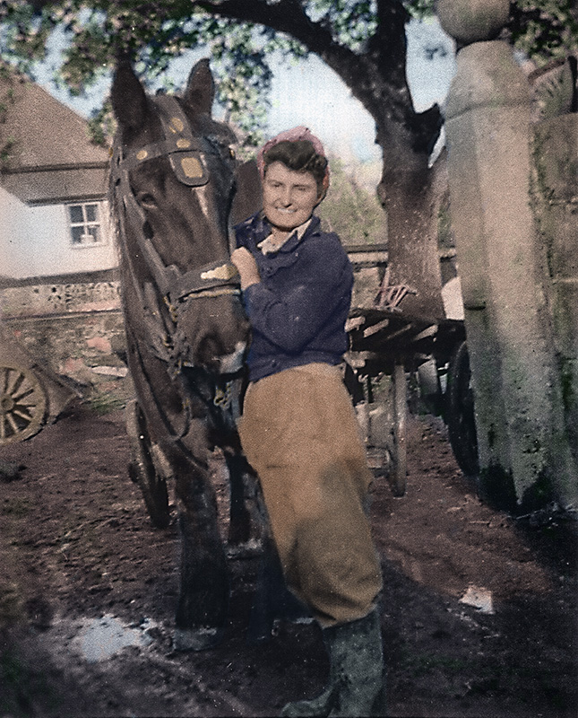 Land Girl - Colour Photo