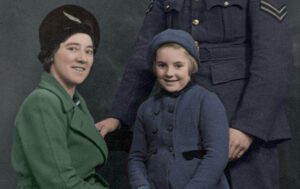 Family Portrait Coloured and Restored